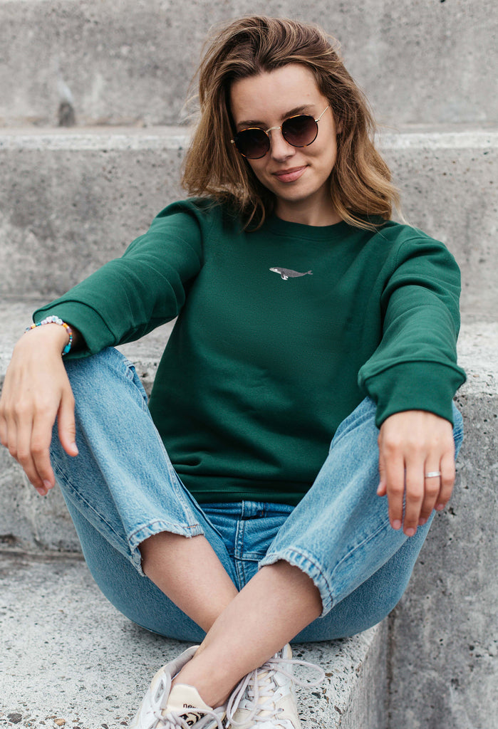 humpback whale womens sweatshirt Big Wild Thought