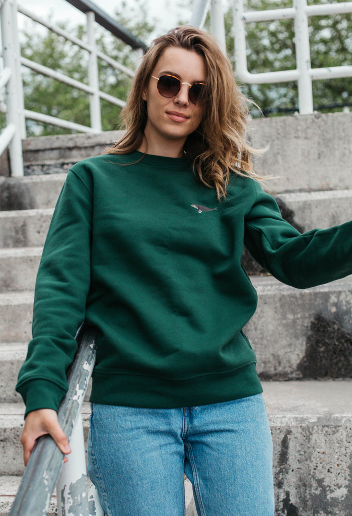 humpback whale womens sweatshirt Big Wild Thought