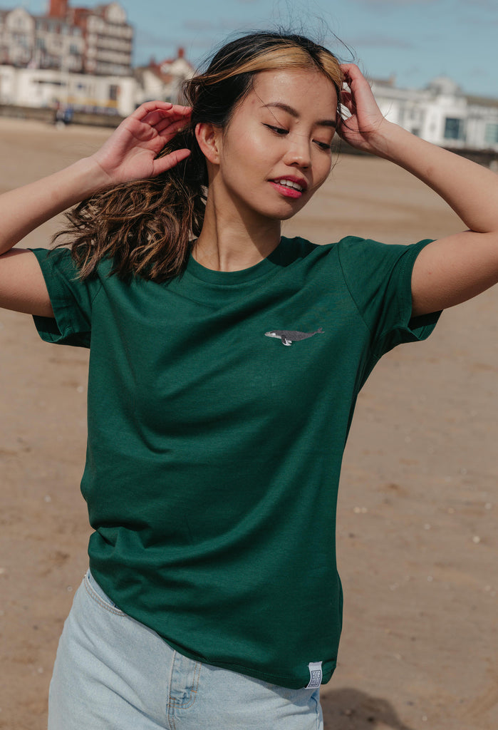 humpback whale womens t-shirt Big Wild Thought
