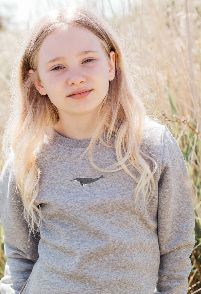 humpback whale childrens sweatshirt Big Wild Thought