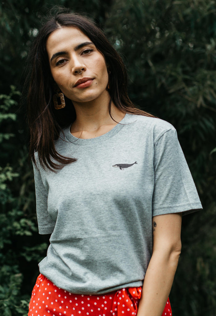 humpback whale womens t-shirt Big Wild Thought