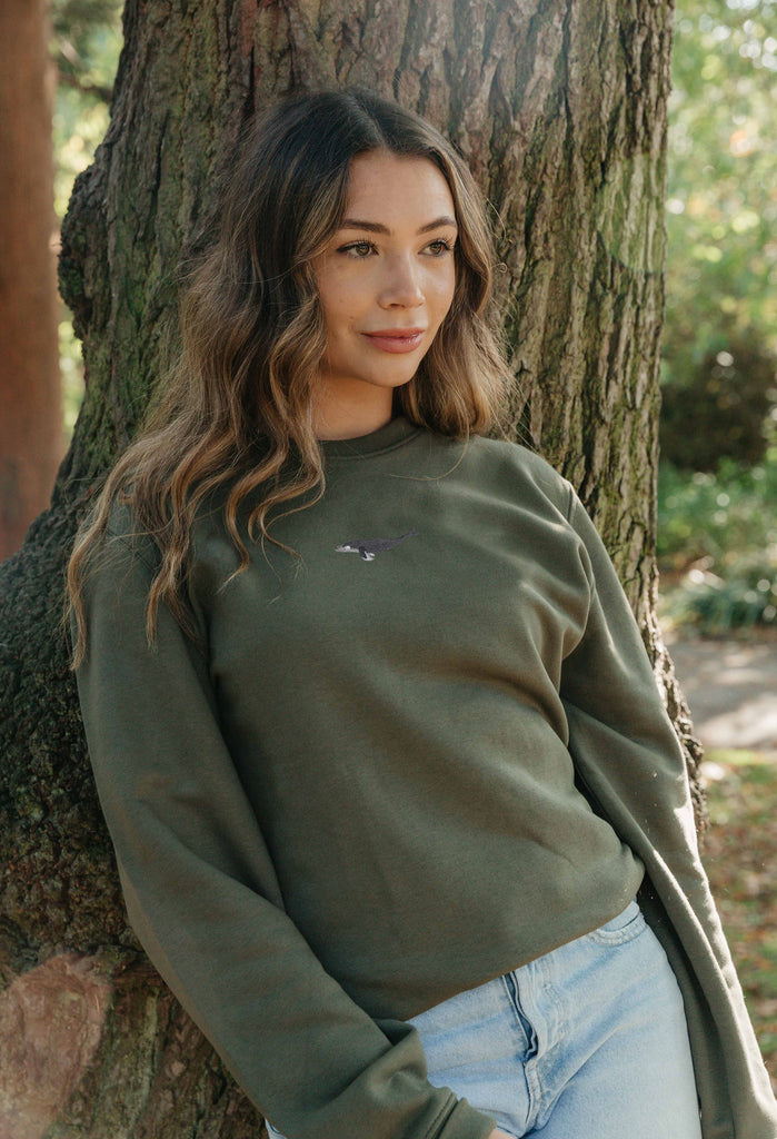 humpback whale womens sweatshirt Big Wild Thought