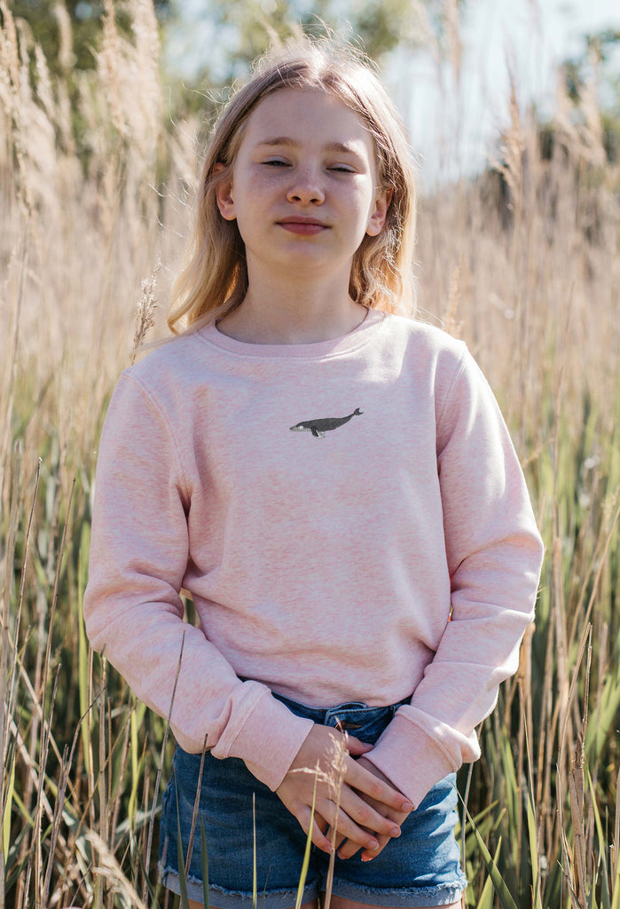 humpback whale childrens sweatshirt Big Wild Thought