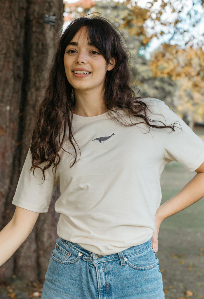 humpback whale womens t-shirt Big Wild Thought