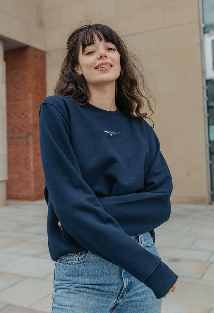 humpback whale womens sweatshirt Big Wild Thought