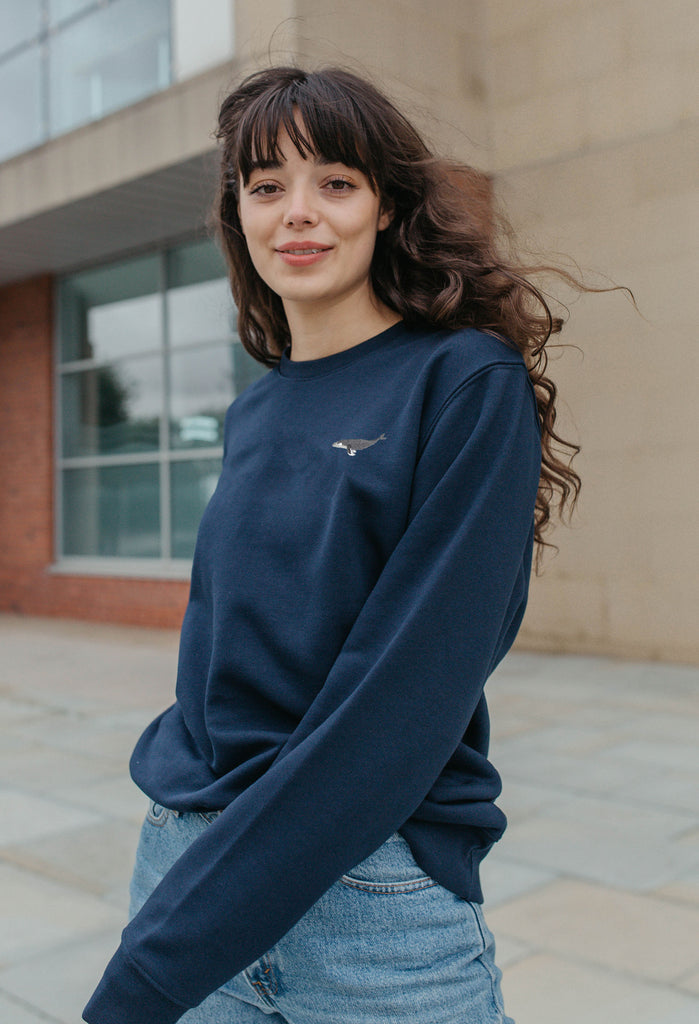 humpback whale womens sweatshirt Big Wild Thought