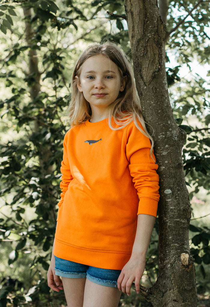 humpback whale childrens sweatshirt Big Wild Thought