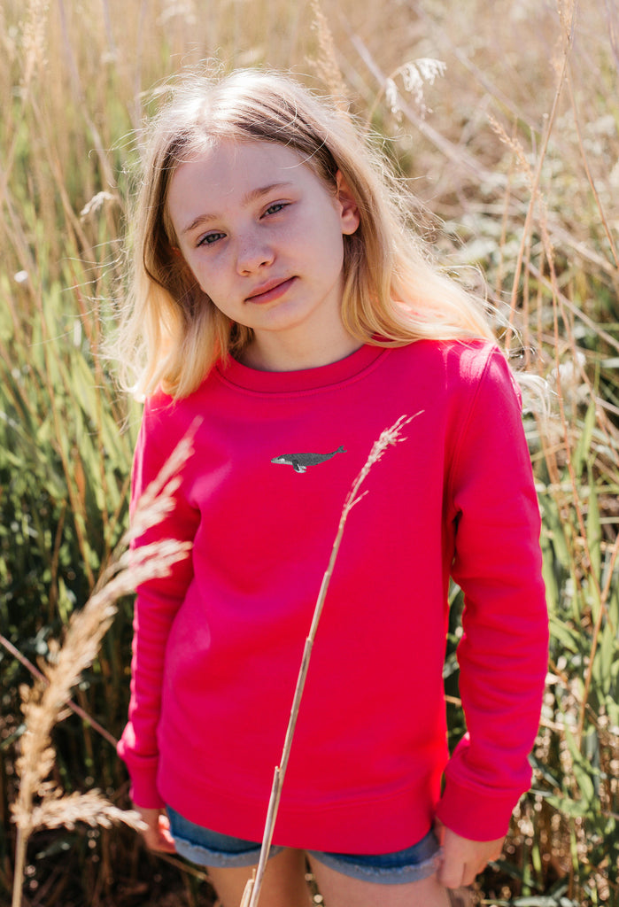 humpback whale childrens sweatshirt Big Wild Thought