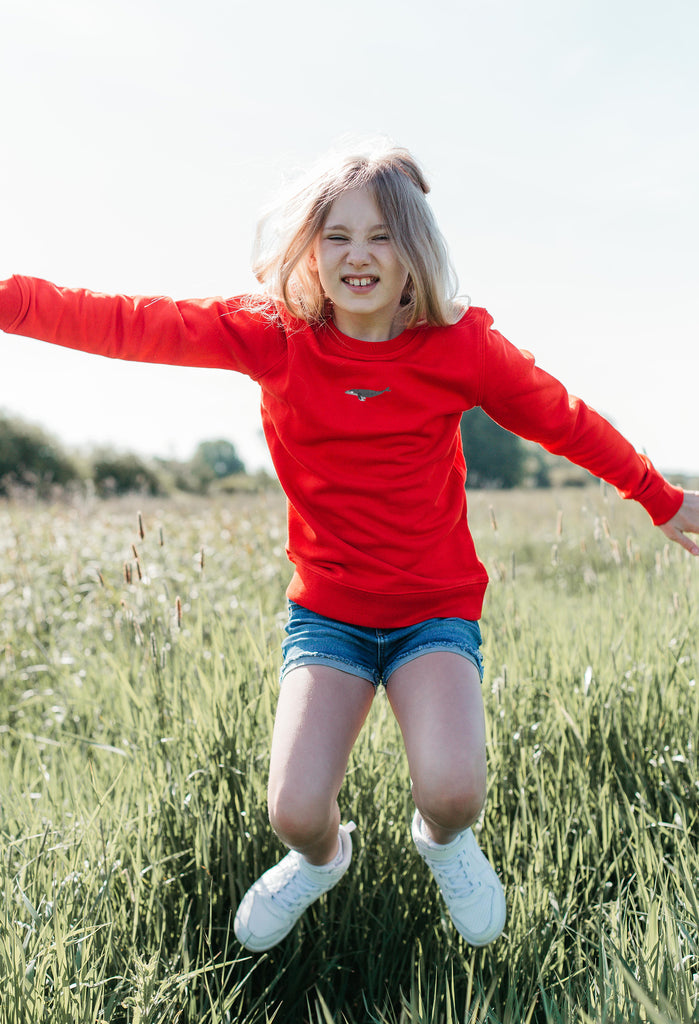 humpback whale childrens sweatshirt Big Wild Thought