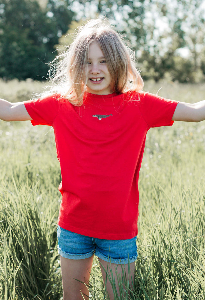 humpback whale childrens t-shirt Big Wild Thought