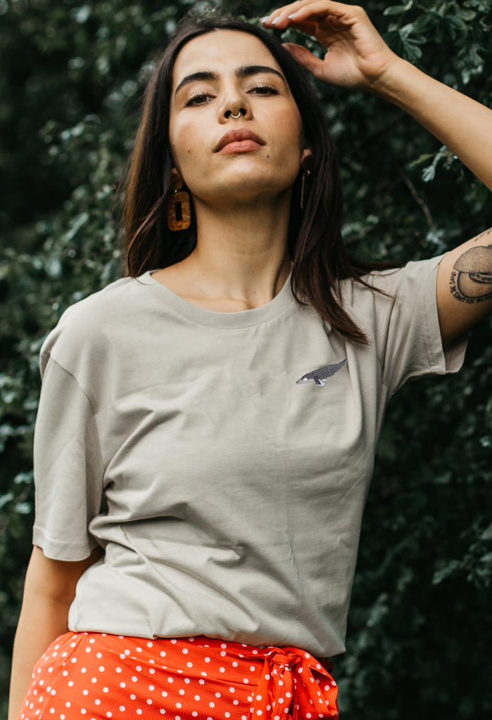 humpback whale womens t-shirt Big Wild Thought