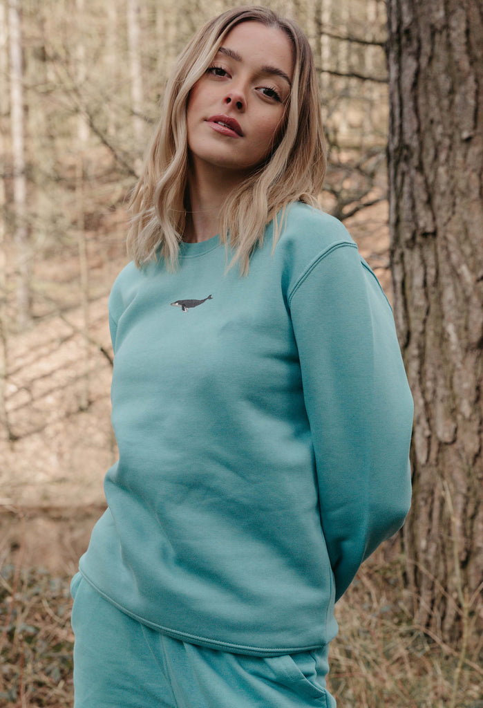 humpback whale womens sweatshirt Big Wild Thought