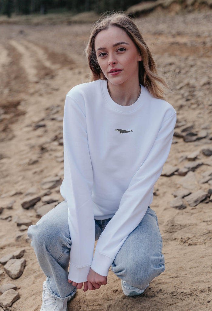 humpback whale womens sweatshirt Big Wild Thought