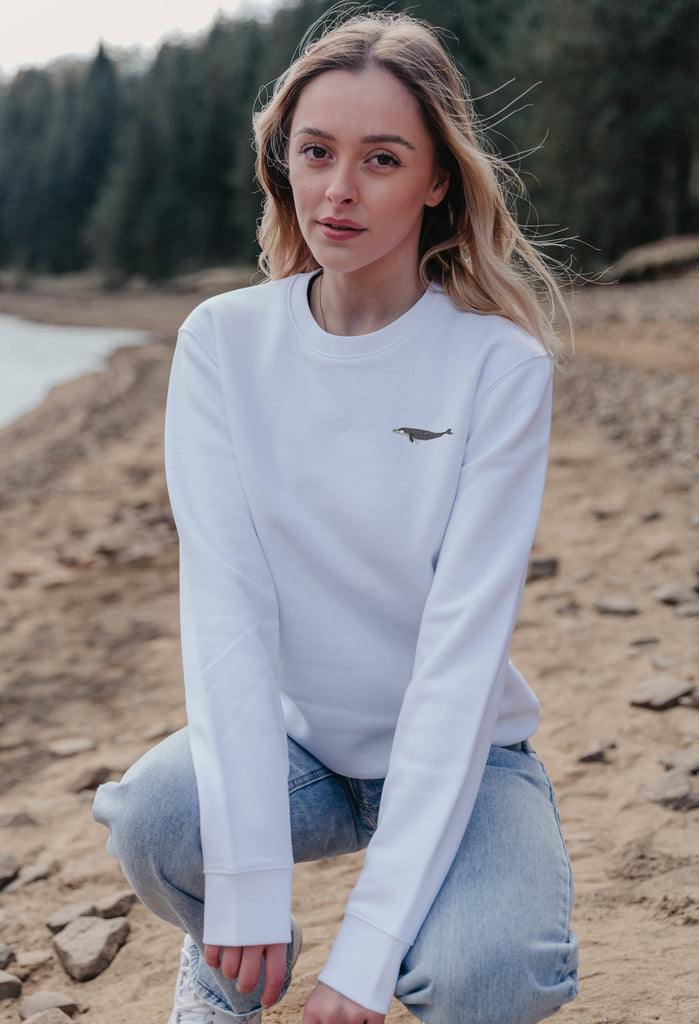 humpback whale womens sweatshirt Big Wild Thought