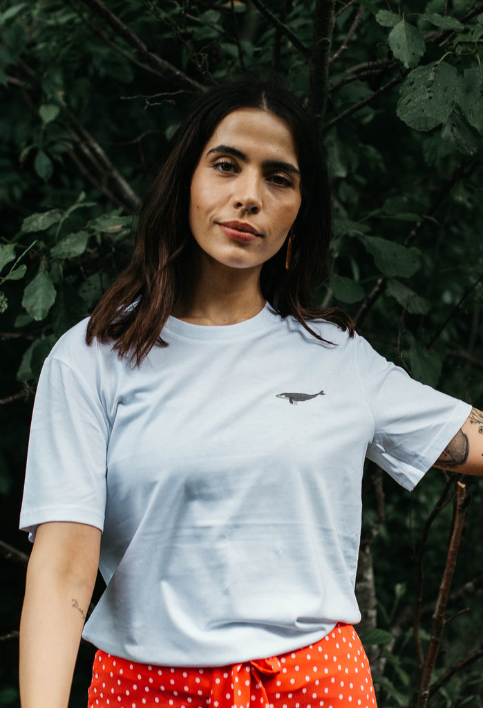 humpback whale womens t-shirt Big Wild Thought