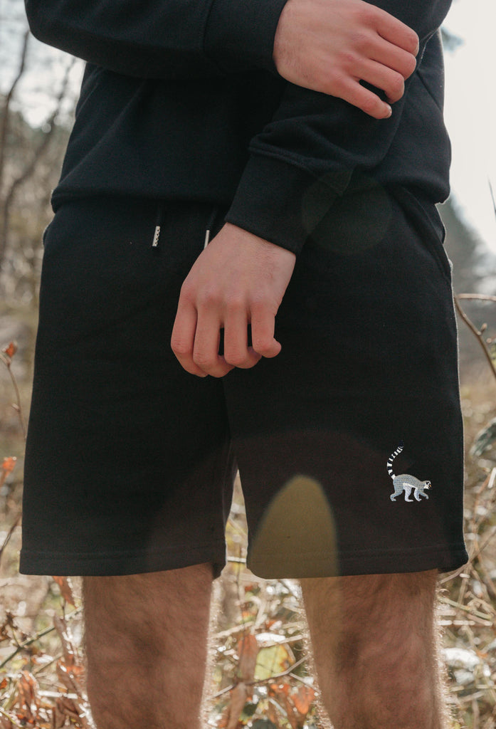 lemur mens sweat shorts Big Wild Thought
