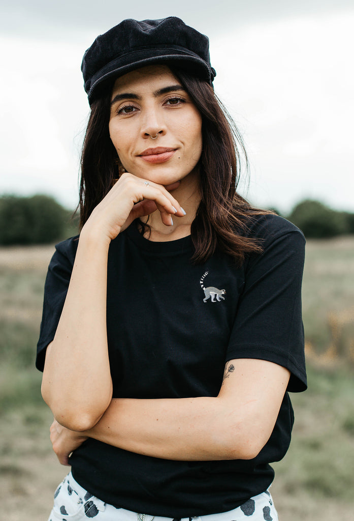 lemur womens t-shirt Big Wild Thought