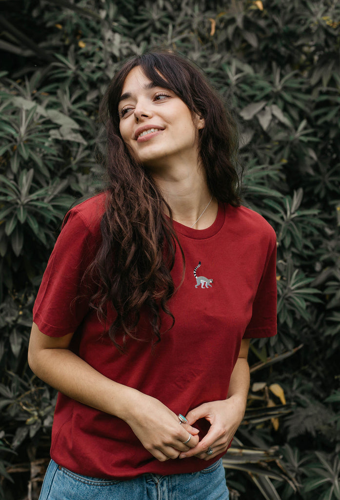 lemur womens t-shirt Big Wild Thought