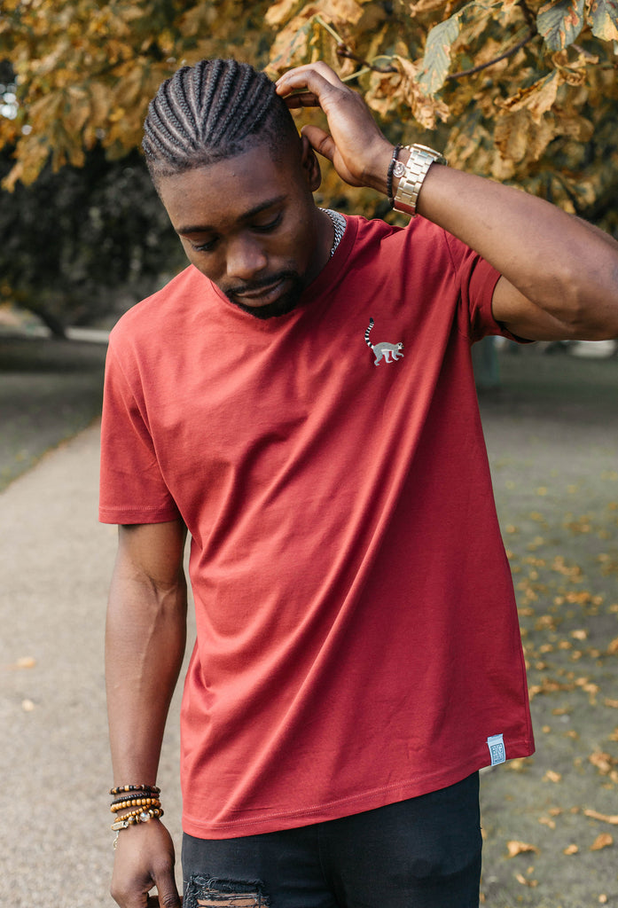 lemur mens t-shirt Big Wild Thought