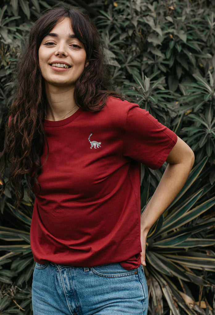 lemur womens t-shirt Big Wild Thought