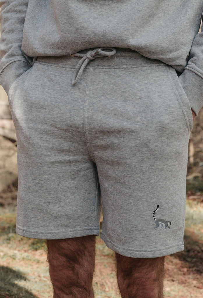 lemur mens sweat shorts Big Wild Thought