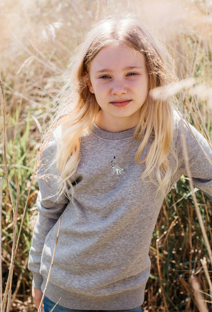 lemur childrens sweatshirt Big Wild Thought