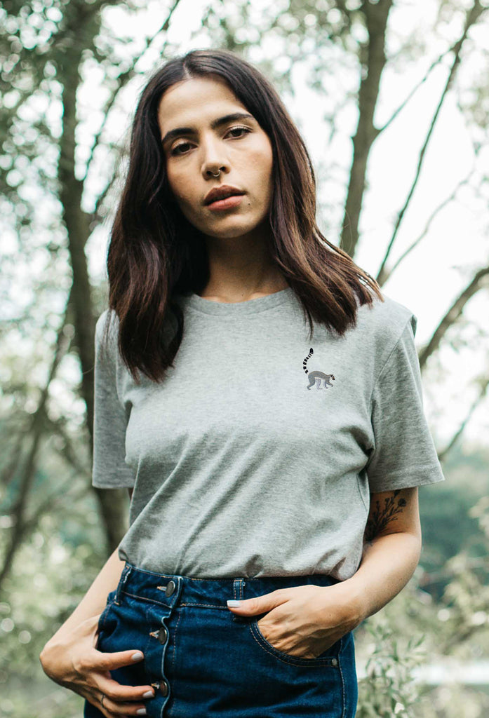 lemur womens t-shirt Big Wild Thought