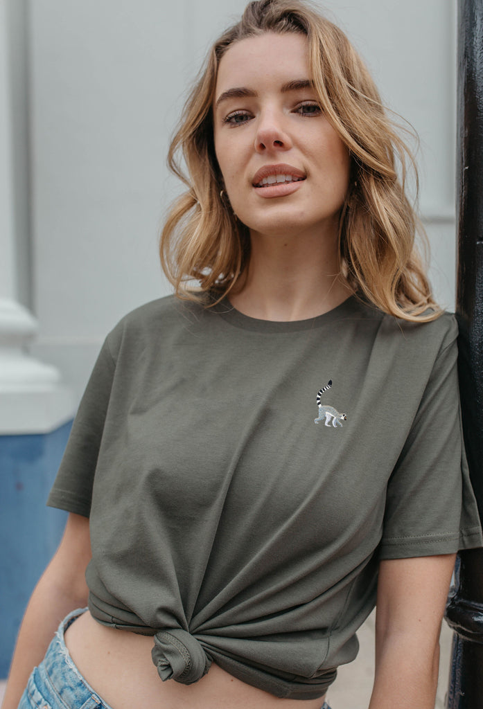 lemur womens t-shirt Big Wild Thought