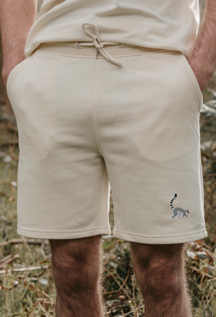 lemur mens sweat shorts Big Wild Thought
