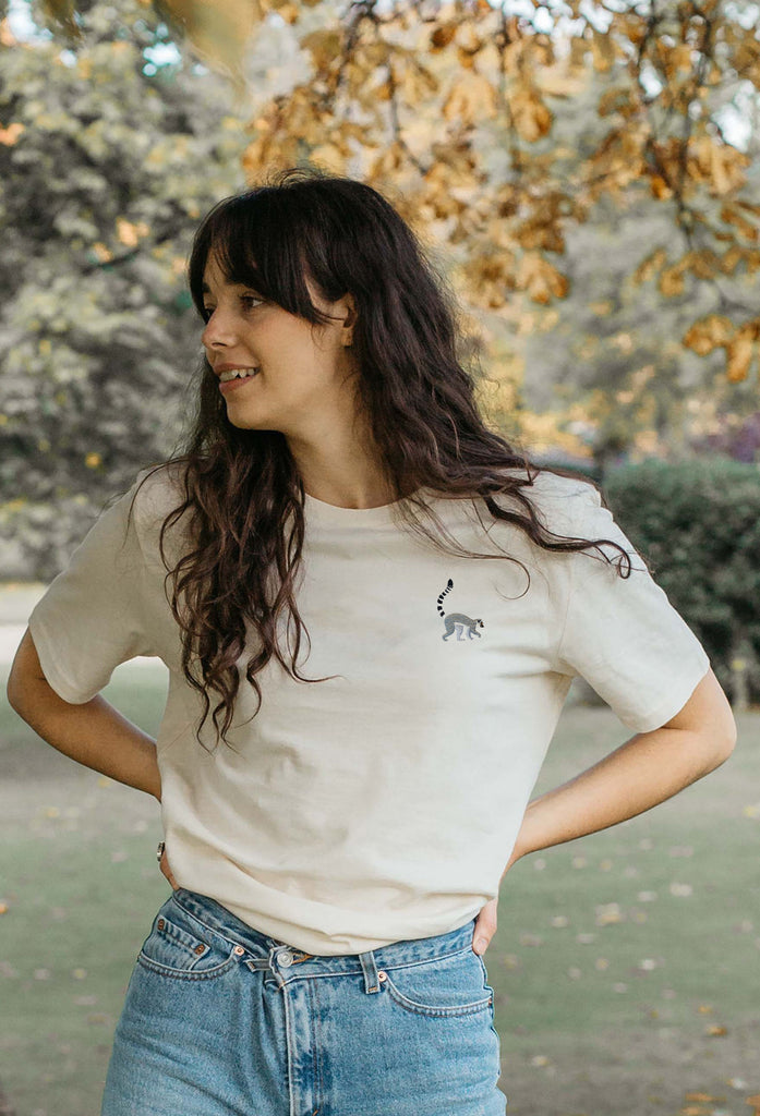 lemur womens t-shirt Big Wild Thought