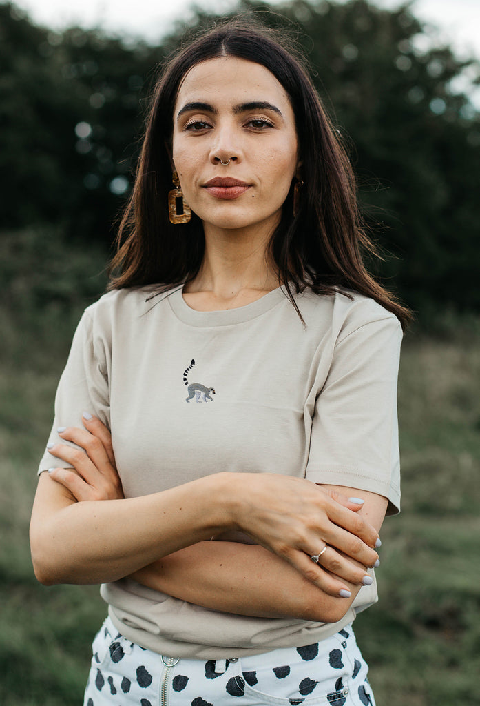 lemur womens t-shirt Big Wild Thought