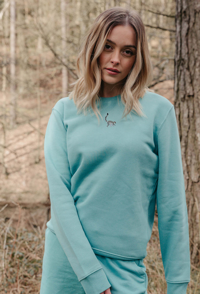 lemur womens sweatshirt Big Wild Thought