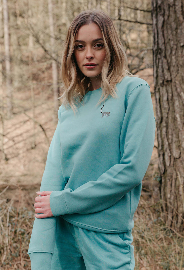 lemur womens sweatshirt Big Wild Thought