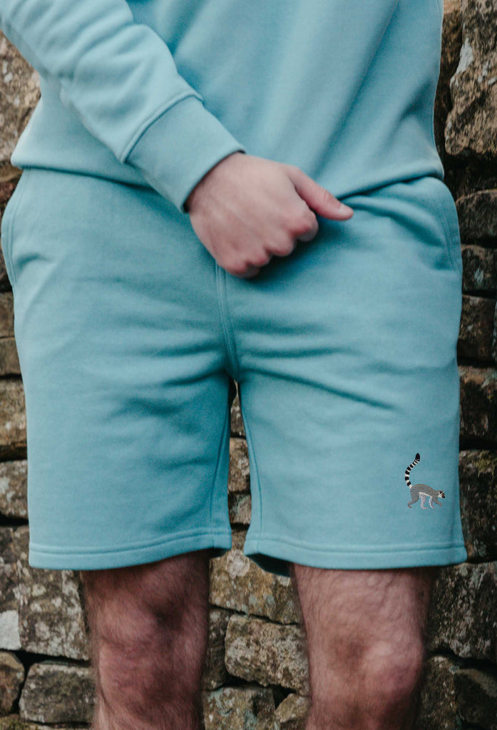 lemur mens sweat shorts Big Wild Thought