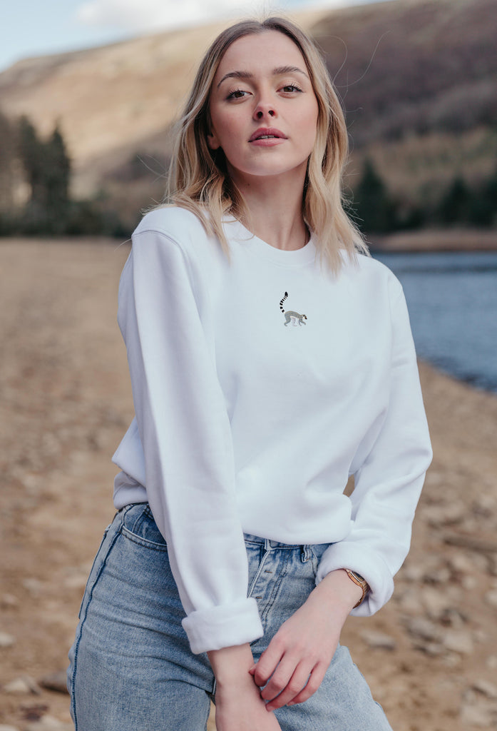 lemur womens sweatshirt Big Wild Thought