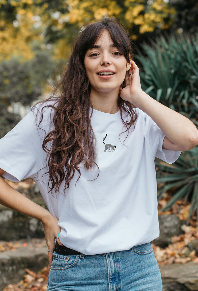 lemur womens t-shirt Big Wild Thought