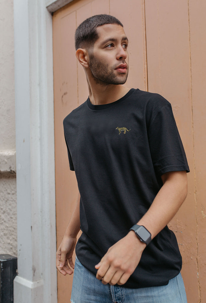 leopard mens t-shirt Big Wild Thought
