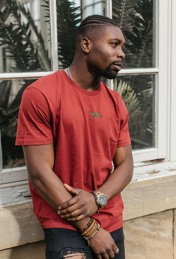 leopard mens t-shirt Big Wild Thought