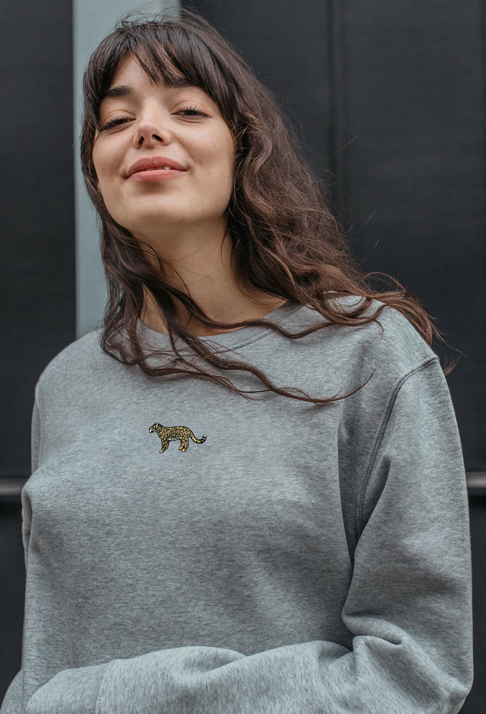 leopard womens sweatshirt Big Wild Thought