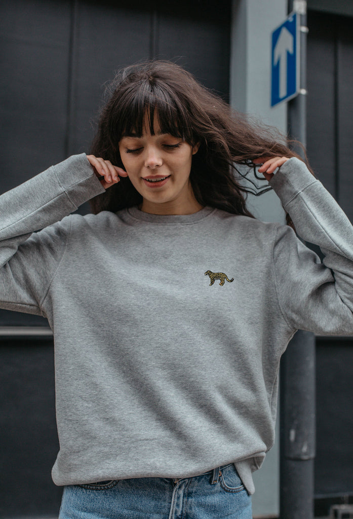 leopard womens sweatshirt Big Wild Thought