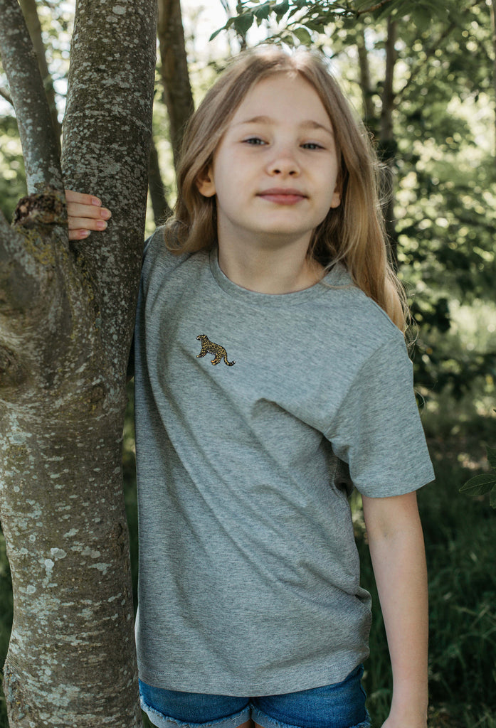 leopard childrens t-shirt Big Wild Thought
