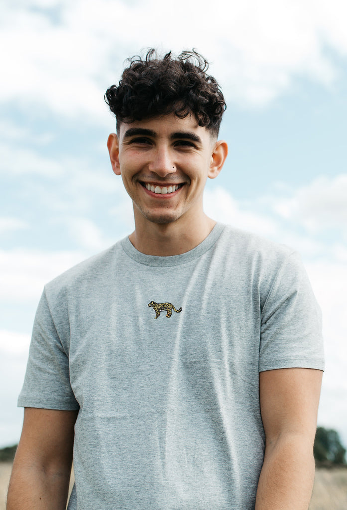 leopard mens t-shirt Big Wild Thought