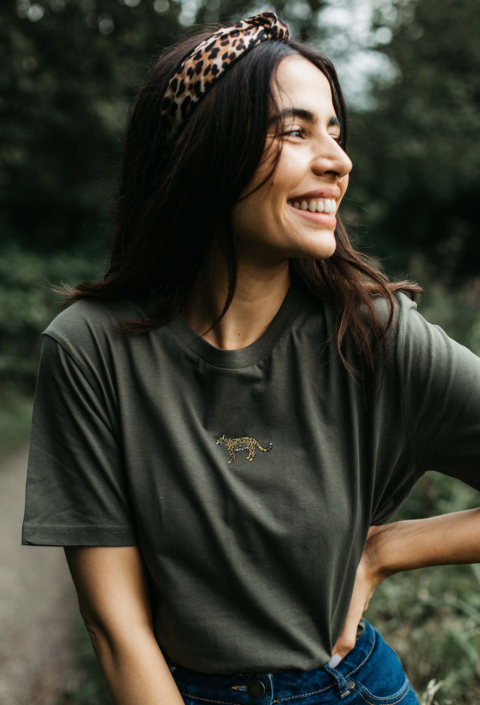 leopard womens t-shirt Big Wild Thought