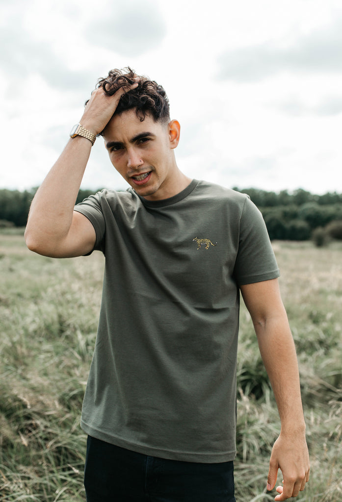 leopard mens t-shirt Big Wild Thought