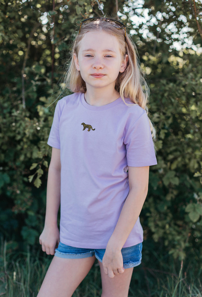 leopard childrens t-shirt Big Wild Thought