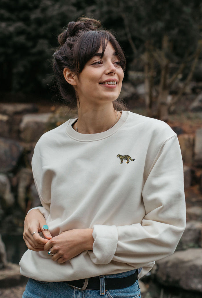 leopard womens sweatshirt Big Wild Thought