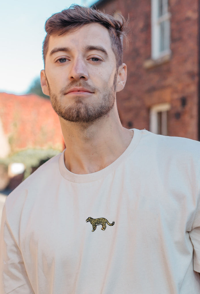 leopard mens t-shirt Big Wild Thought