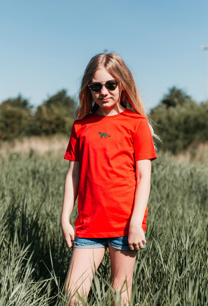 leopard childrens t-shirt Big Wild Thought
