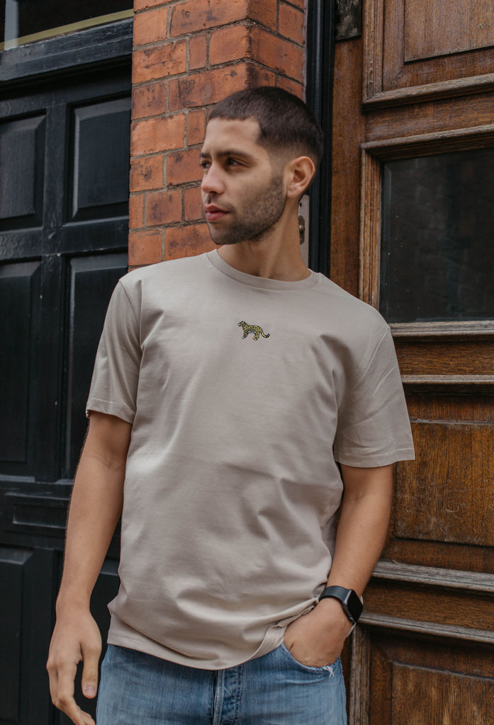 leopard mens t-shirt Big Wild Thought