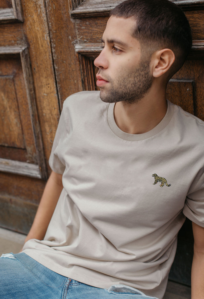 leopard mens t-shirt Big Wild Thought